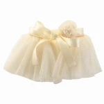 TUTUMOON Baby Girls Tulle Tutu Skirt with Pom Pom Bowknot Professional Wholesale Pink Tutu Skirt