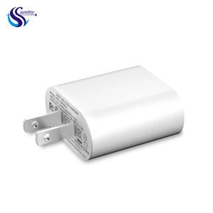 UL FCC CCC CE certification Slim casing 18w quick charging usb type c output pd 3.0 wall fast charger for Iphone apple
