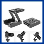 Universal Quick Release Plate Aluminum Folding Z Flex Tilt Head Camera Bracket Tripod Spirit Level Slide Rail Tripod Stabilizer