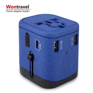 Universal Travel Adapter  Multi Plug Mobile Phone Accessories 4 Usb Type C Wall Charger Travel Usb Home Charger