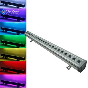 VanGaa RGB LED Lights Bar 3in1 dmx strip ip65 pixel 24pcs LED wall washer light