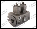 Variable displacement double vane hydraulic ram pump
