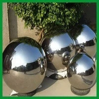 Various size mirror-like finish stainless steel /metal hollow balls for decoration