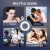 Video Light Dimmable 8&#39;&#39; LED Selfie Ring Light USB Ring Lamp Photography Light with Phone Holder 1.3M tripod stand for Makeup