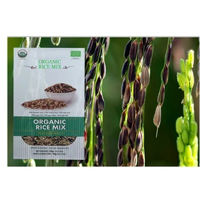 Vietnam Organic Rice Mix (70% Brown +15% Black +15% Red)/Box 1kg
