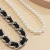 Import Vintage Statement Short Clavicle Multilayer Pearl and Think Cuban Chain Collar Necklace Punk Metal Black Velvet Choker Necklace from China