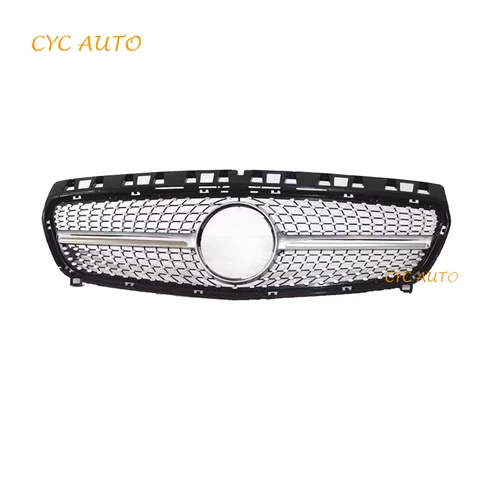 W176 front grille diamond style car grille for Mercedes Benz A CLASS 2013 2014 2015