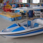 Water play equipment funfair rides 4-5 seats electric boat for sale