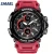 Import Water resistant sport electronic smael mens watch 1708 dual time digital watches from China