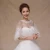 Import White Lace Round Lace Crystal Neck Brides Cape Bridal Bolero Wedding Jackets Summer Wear PJ1005 Etole Mariage from China