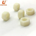 White Nylon material hex nut Plastic nut PA66 insulation Plastic nut M2/2.5/3/4/5/6/8/10/12/16