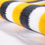 White yellow grey Stripes Polyester acrylic paint roller fabric