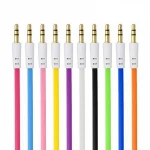 Wholesale 3.5mm Male to Male Audio Video Cable Colorful 1m Audio Cable