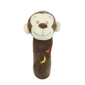 Wholesale Baby Most Popular Stuffed  Animal Plush Soft Rattle Toys Stick