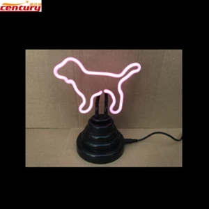 wholesale china factory price dog custom neon light table lamp
