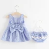Wholesale China Manufacturer Baby Boutique Flower Girl Summer Dress And Shorts Clothing Set