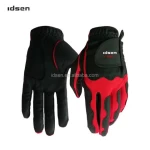 Wholesale custom PU leather golf gloves for men and ladies cabretta leather golf gloves