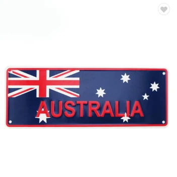 wholesale customized souvenir embossing Australian car license plate