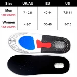 Wholesale Fashion Gel Orthotic EVA with Silicone Arch Support Massaging Shoes Insert Pads Height Increase Mens Sport Insoles
