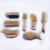 Wholesale foot shaped wooden cleaning nail brush or foot brush with natural bristle