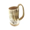 Wholesale Hand Finished Natural Viking Drinking Horn Beer Mugs Premium Quality Viking Drinking Horn Mug Horn Mug
