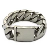 Wholesale high quality silver tone stainless steel punk heavy mens jewelry