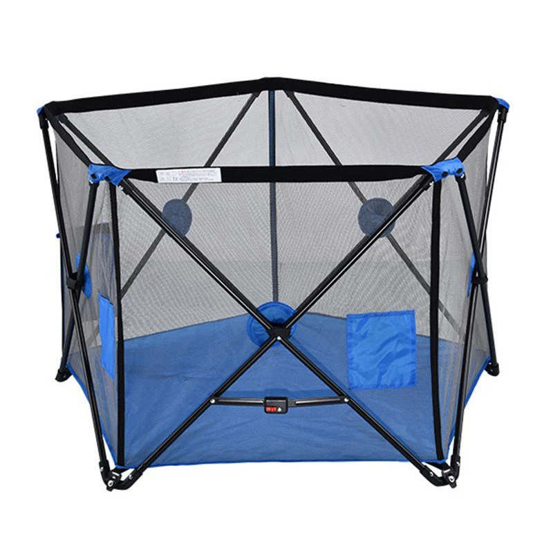 Wholesale mesh fabric cute children play pen baby playpen for sale