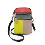 Wholesale Mixed Colors Leather Mini Phone Purse Bag Cute Design Crossbody Sling Bag Comfort Soft Leather Women Shoulder Bag