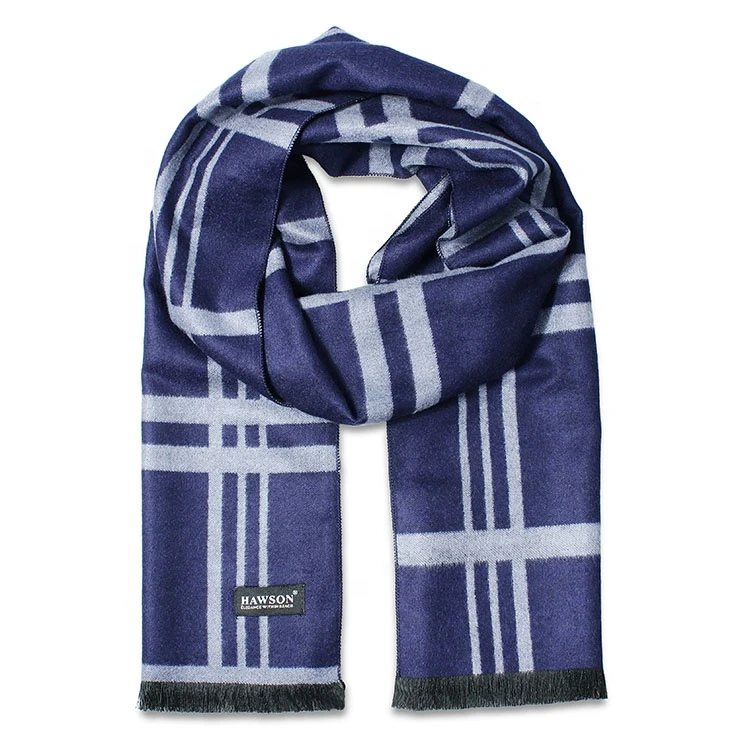 Wholesale novelty navy blue scarf for mens dress