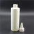 Import wholesale round shape 100ml clear white pe soft plastic squeeze bottle with twist top cap from China