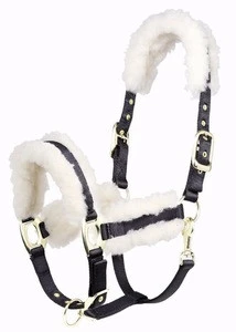Wholesale Suppliers Sheepskin Cover Leather Horse Halters | Sheepskin Leather Halter