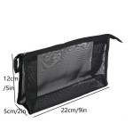 Wholesale Translucence Travel Cosmetics Organizer Mesh Makeup Bag with Zipper OEM Custom Factory supplier