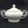 Wholesale White Ceramic Soup Pot And Tureen With Lid And Handle 3-4L