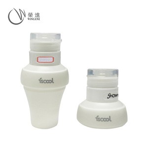 Wingenes Silicone Squeeze Travel Bottle, Silicone Travel Shampoo Bottles Squeezable Container Kit