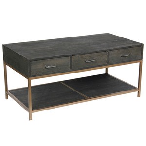 Winooski Black Wood Coffee Table For Living Room Furniture