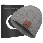 Winter Bluetooth Hat Earphone Stereo Sport Music Headset Wireless Handfree Headphone USB Charging Cable Knitted Beanie Cap