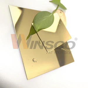 Without Middleman Stainless Steel 8K Titanium Gold Mirror Sheet With ASTM AISI 201 304 316 410 430 Grade For Office Building
