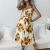 Import Woman Fashion  Printed Sleeveless Sexy Woman Apparel  Casual Summer Floral Dress 2019 New lady Sexy dresses women lady from China