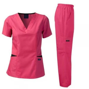 Women men male/female nurse doctor wear custom wholesale hospital surgical medical suit tops pant sets uniform scrub