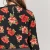 Import Women Plus Size Clothing Floral Surplice Long Sleeve Top Shirts Blouses from China