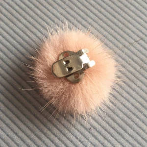 Women shoes accessories buckle shoe clips with fur ball flower decoration