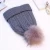 Import Women Winter Bonnet Soft Thick Fleece Lined Dual Layer Knitted Beanie With Faux Fur Pom Pom Hats Fashion Wild Outdoor Sports from China