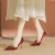 Import Womens Red Pearl Shallow Pump Shoes New Designed Pointy High-Heeled Stiletto Bridal Wedding Shoes for Autumn from China