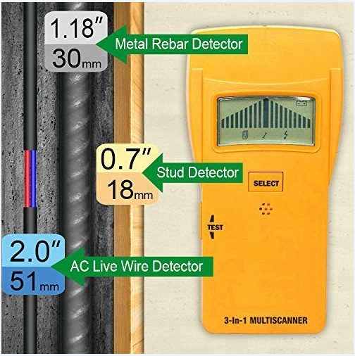 Wood Stud/Metal/AC Detector 3 In 1 For Price