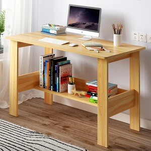 Wooden Computer PC Study Desk Laptop Stand Home Office Furniture&amp;Shelf Table Bookcase
