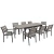 Import Wooden Garden Furniture Sale 7 Piece Extension Dining Table Set 6 Chairs or up to 8 Chairs from China
