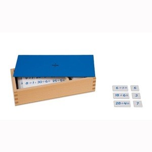 wooden math toy,Material montessori educational toys in china - Divisions equations and dividends box