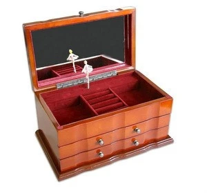 wooden music box, ballerina music box for sale