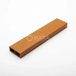 Wpc Decorative Teak Timber,Plastic Composite Timber Tube 65*25mm