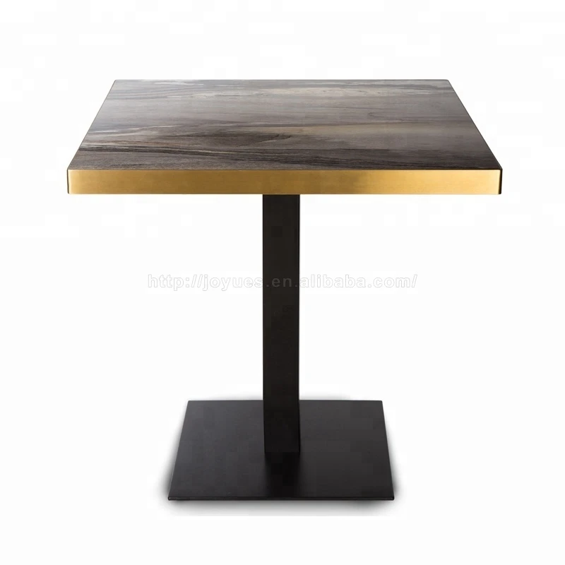 YT-002-2 entry lux Cafe coffee shop HPL marble restaurant furniture dinning table, japanese dining table